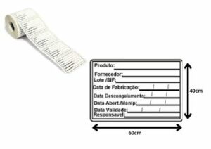 Etiqueta  Freezer Plastificada 60x40mm Prod Manip Grespanflexo – Rolo