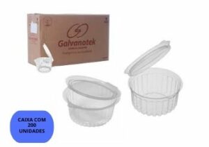 P750 Pote Redondo Articulado 350 ml Prafesta – Caixa c/ 200 Unidades