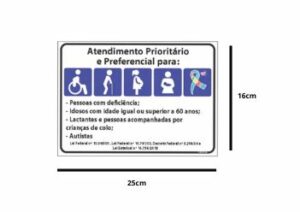 SIN132 Atendimento Prioritario – 16x25cm Grespanflexo – Unidade