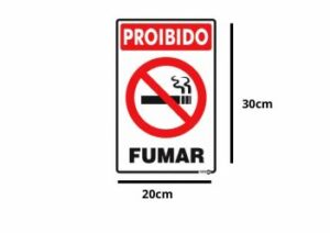 SIN113-PS07proibido Fumar – 20×30 cm Grespanflexo – Unidade