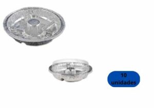 Bandeja Alum  Wcakefs Assabolo 800 ml c/ Tampa Pet Wyda – Pacote c/ 010 Unidades