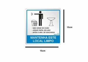 SIN44-PS78 Nao Urine No Chao -15x15cm Grespanflexo – Unidade