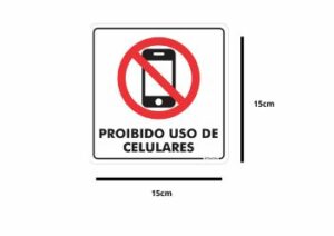SIN46-PS157 Proibido Celular -15x15cm Grespanflexo – Unidade