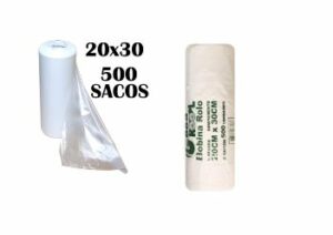 Saco PE 20×30 Rolo c/ 500 Un Centralplast – Rolo