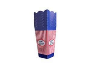 Caixa Pipoca Pop Corn Azul A14xb6.7xf4.8cm Nctoys – Pacote c/ 010 Unidades