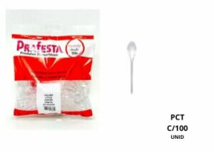 Colher Pequena Cristal Cafe 100 Little Coffee 8786 Prafesta – Caixa c/  3000 Unidades