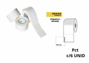 Etiqueta Adesiva Termica 40×40 Balanca 20 Metros Grespanflexo – Pacote c/ 006 Unidades