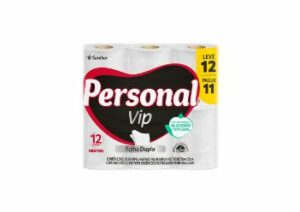 Papel Higienico Personal Vip 30m 6×12 L12p11 Pvc11 Santher – Fardo c/ 012 Unidades