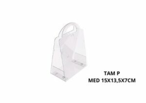 Sacola Bag Cristal Pet Alca Tam P -med 15×13.5x7cm E.r.p.l. – Unidade