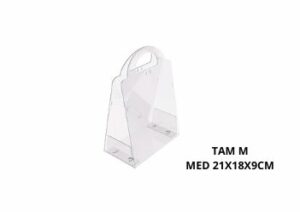 Sacola Bag Cristal Pet Alca Tam m -med 21x18x9cm E.r.p.l. – Unidade