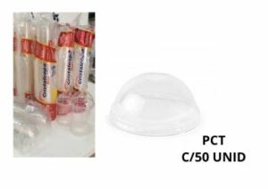 Tampa Transp Bolha Copo PS 300 ml e PP 330 ml Cristal Copo – Caixa c/  1000 Unidades